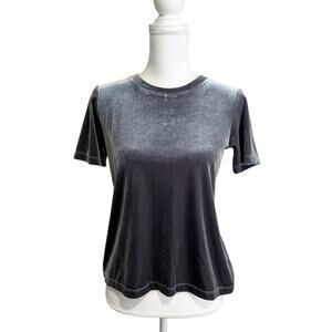 NWT Drifter Velvet‎ Top Short Sleeve Size Small Holiday Dressy Classic